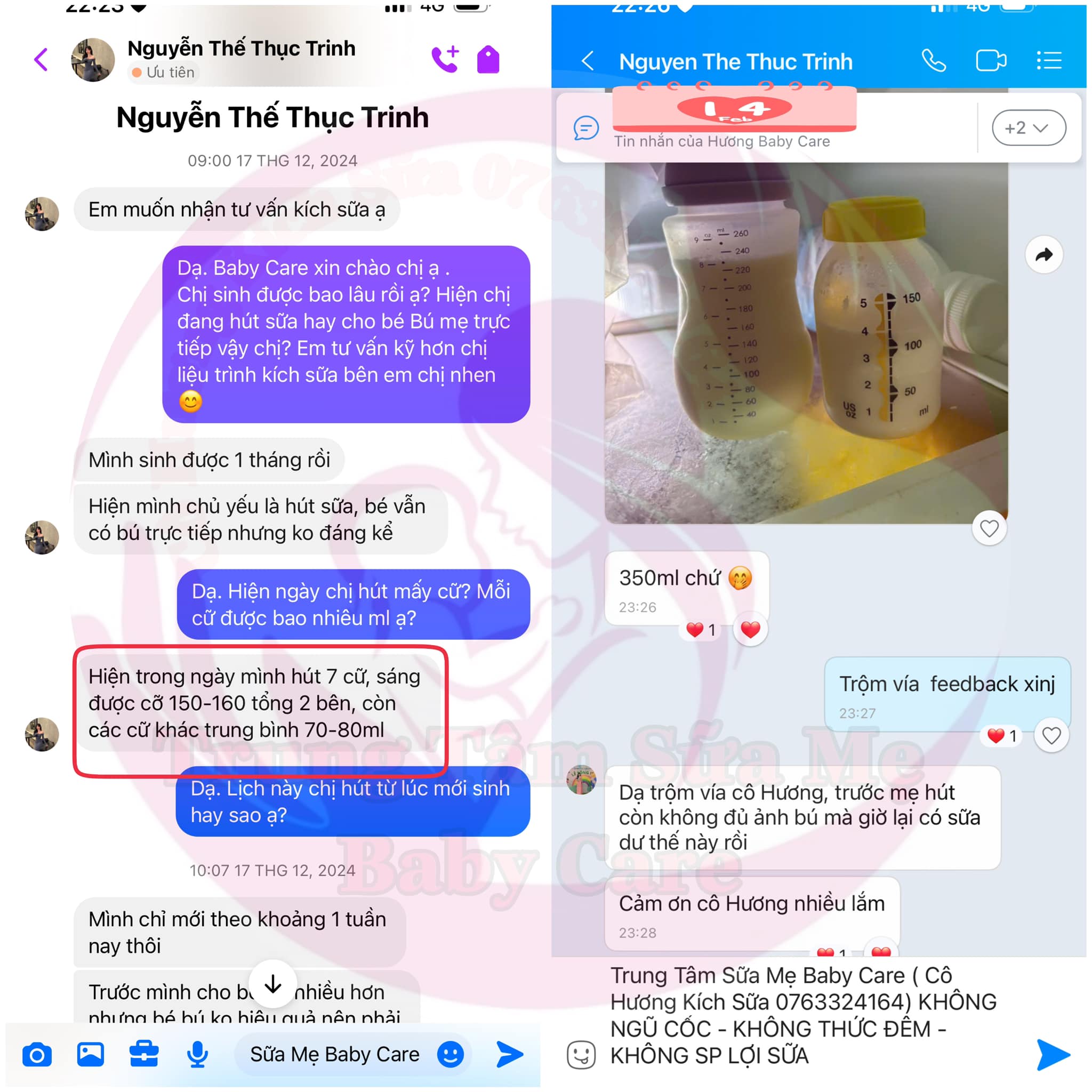 Feedback khách hàng Baby Care Center 10