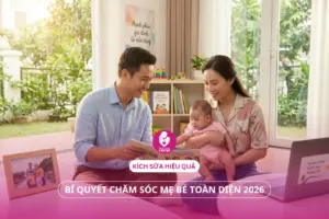 Kích sữa hiệu quả và bí quyết chăm sóc mẹ bé toàn diện 2026.