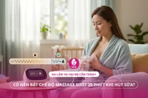 Có Nên Bật Chế Độ Massage Suốt 20 Phút Khi Hút Sữa? Sai Lầm Tai Hại Mẹ Cần Tránh