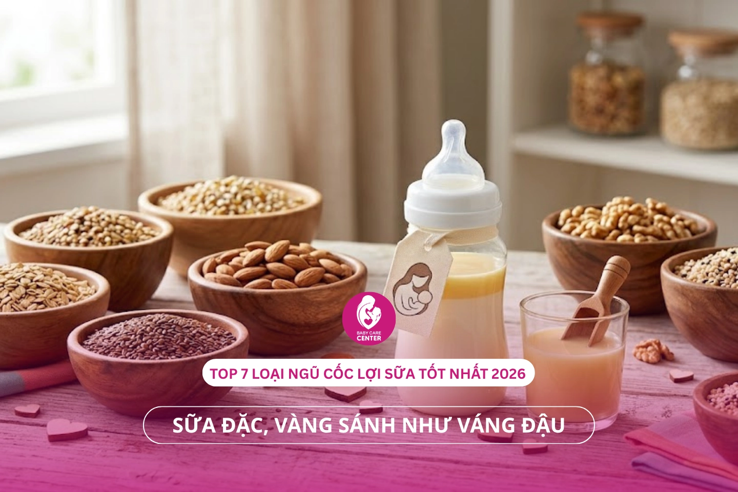 Top 7 loại ngũ cốc lợi sữa tốt nhất 2026 giúp sữa đặc, vàng sánh như váng đậu