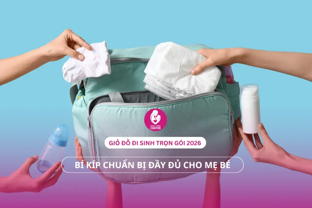 Giỏ đồ đi sinh trọn gói 2026: Bí kíp chuẩn bị đầy đủ cho mẹ bé