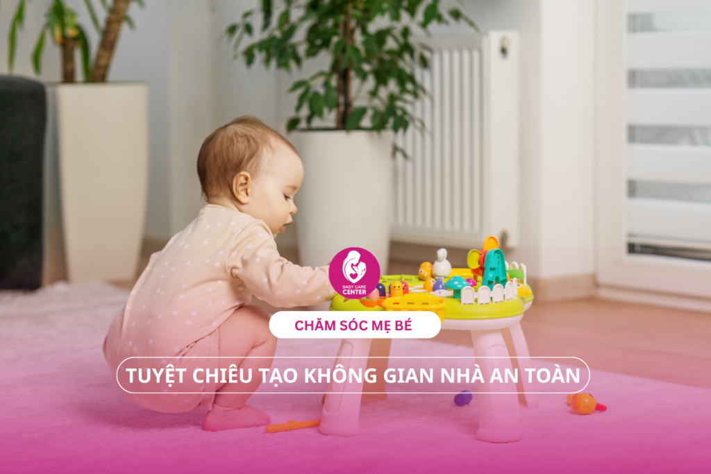 Chăm sóc mẹ bé: Tuyệt chiêu tạo không gian nhà an toàn