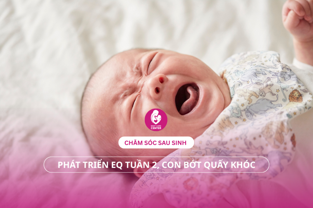 Chăm sóc mẹ bé: Phát triển EQ tuần 2, con bớt quấy khóc