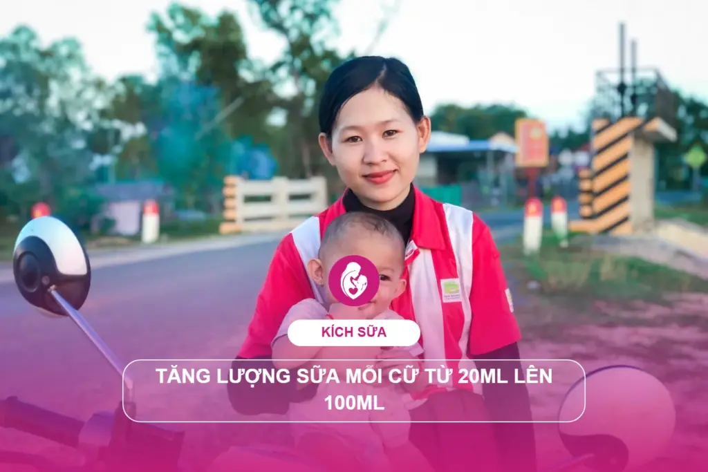 Tăng lượng sữa mỗi cữ từ 20ml lên 100ml: lộ trình tham khảo
